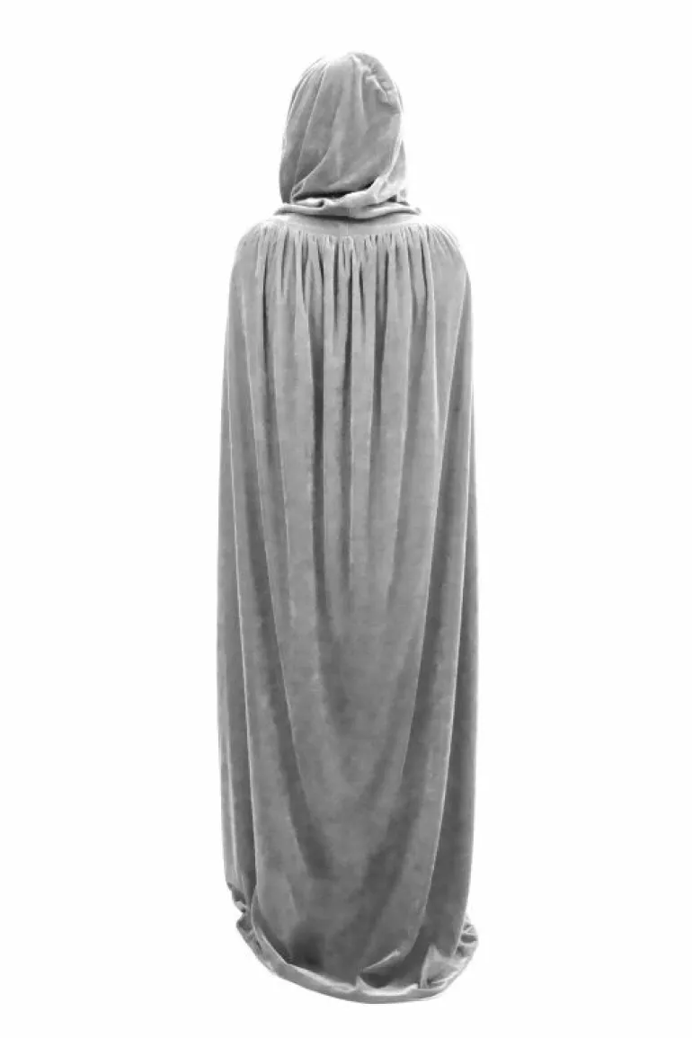 Cloaks-Little Adventures, LLC Adult Grey Velvet Cloak