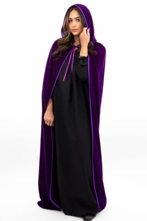Cloaks-Little Adventures, LLC Adult Purple Velvet Cloak