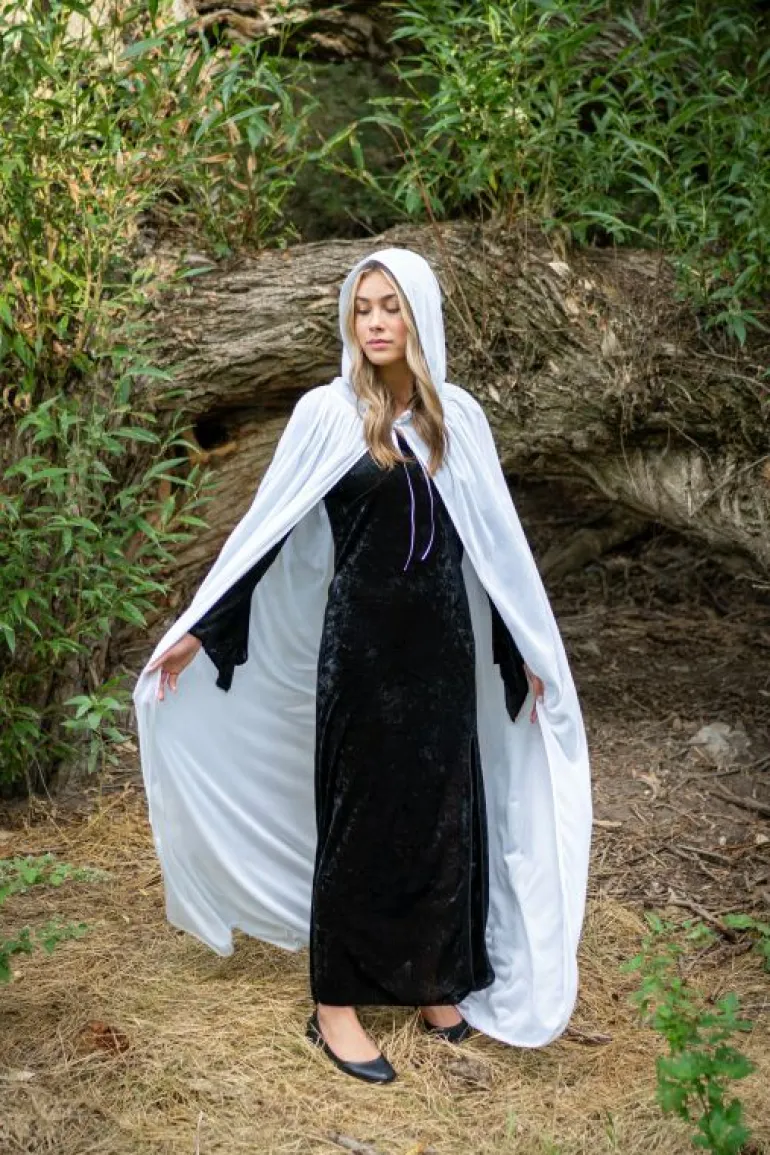Cloaks-Little Adventures, LLC Adult White Velvet Cloak