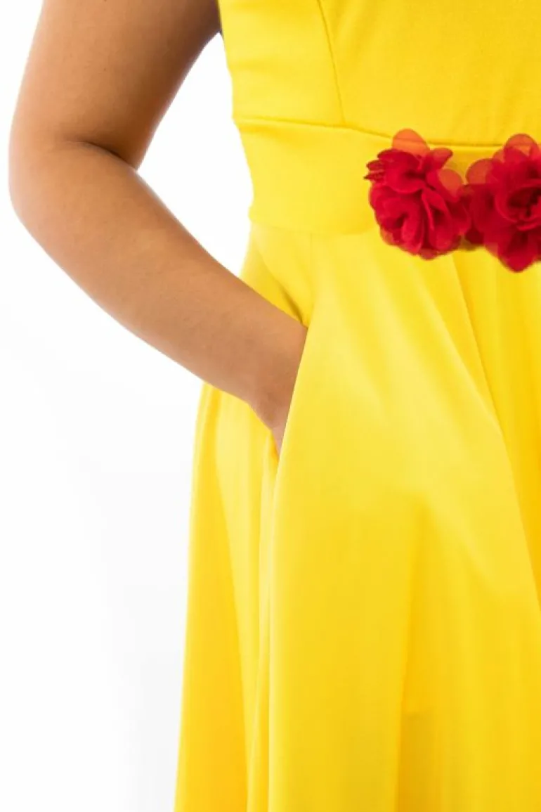 Twirl Dresses | Princess Dresses-Little Adventures, LLC Adult Yellow Beauty Twirl Dress