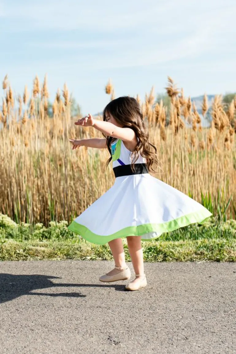 Twirl Dresses-Little Adventures, LLC Astro Twirl Dress