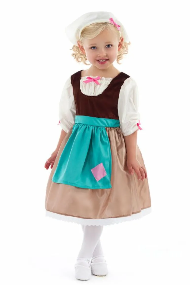 Traditional Dress Ups-Little Adventures, LLC Cinderella Day Dress with Scarf