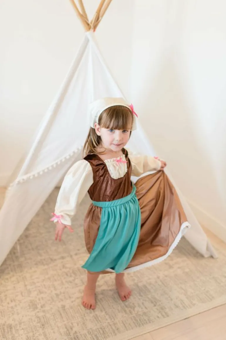 Traditional Dress Ups-Little Adventures, LLC Cinderella Day Dress with Scarf