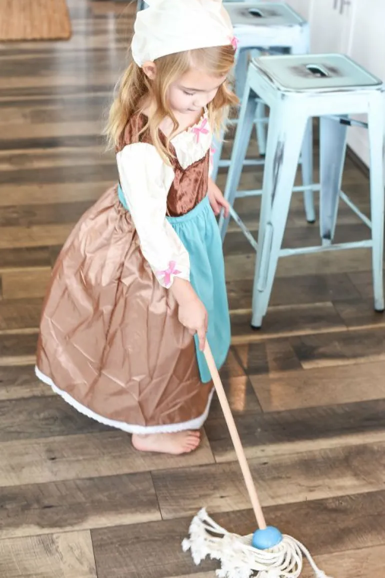 Traditional Dress Ups-Little Adventures, LLC Cinderella Day Dress with Scarf
