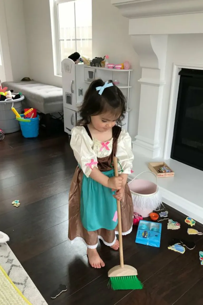 Traditional Dress Ups-Little Adventures, LLC Cinderella Day Dress with Scarf