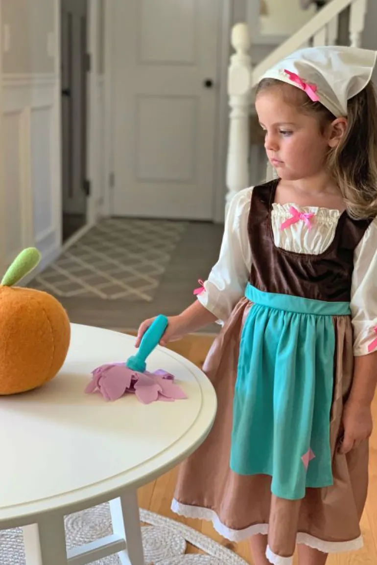 Traditional Dress Ups-Little Adventures, LLC Cinderella Day Dress with Scarf