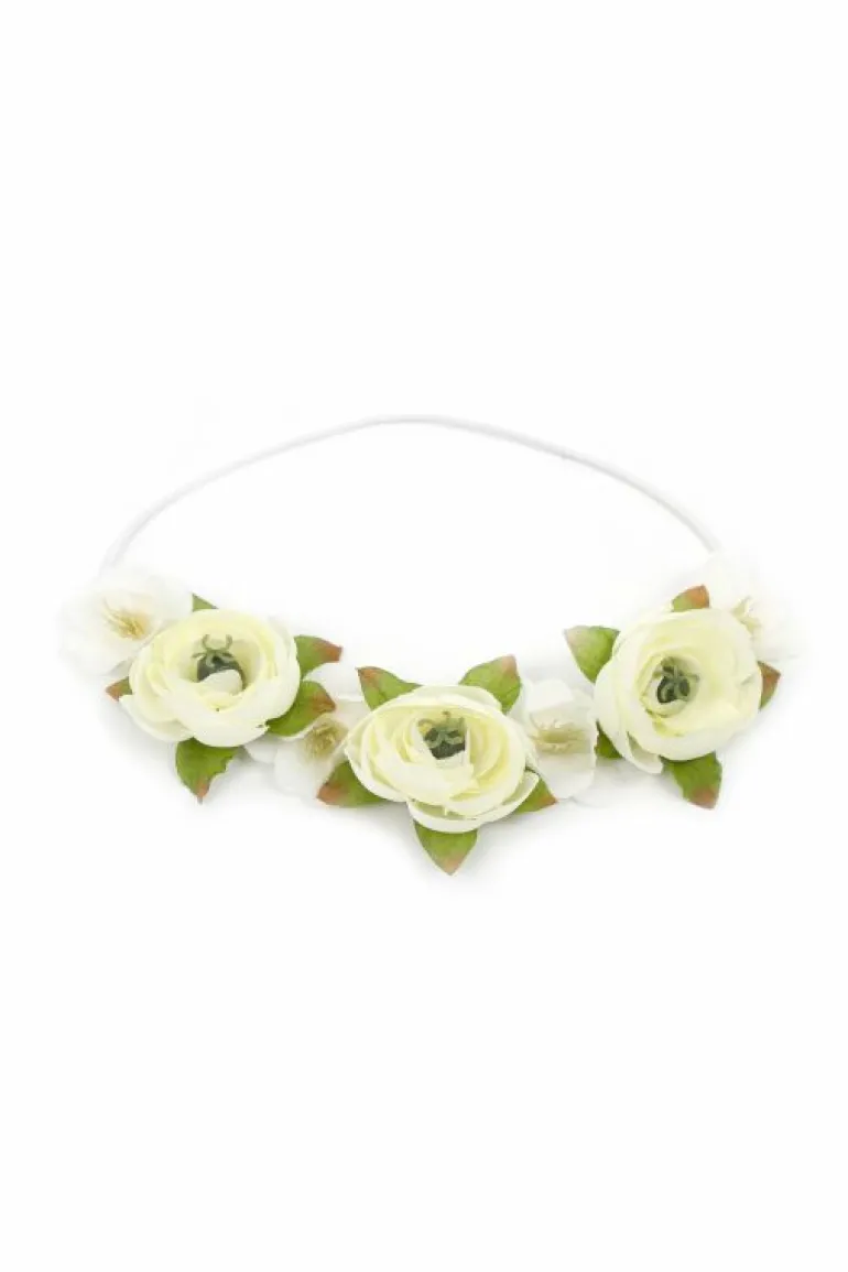 Accessories-Little Adventures, LLC Cream Flower Headband