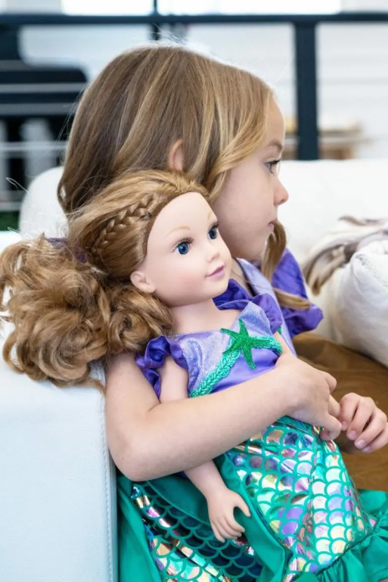 Doll Dress Ups-Little Adventures, LLC Doll Dress Classic Mermaid