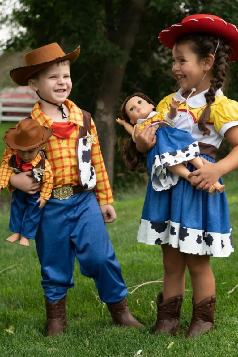 Doll Dress Ups-Little Adventures, LLC Doll Dress Cowgirl with Hat