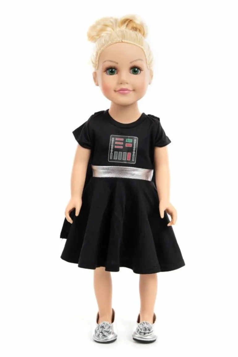 Doll Dress Ups-Little Adventures, LLC Doll Dress Galactic Dark Villain Twirl