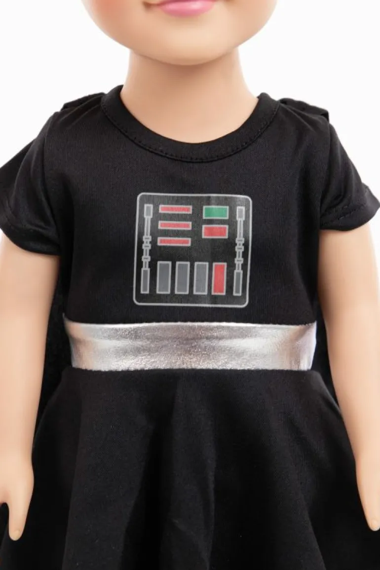 Doll Dress Ups-Little Adventures, LLC Doll Dress Galactic Dark Villain Twirl