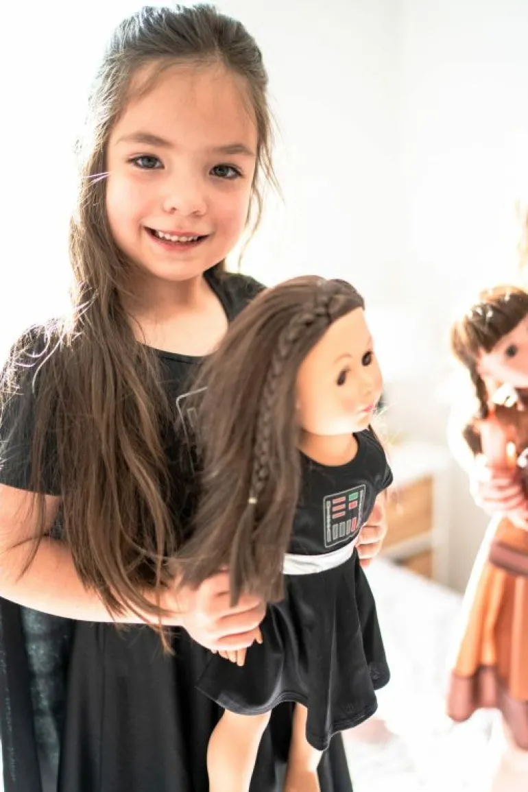 Doll Dress Ups-Little Adventures, LLC Doll Dress Galactic Dark Villain Twirl