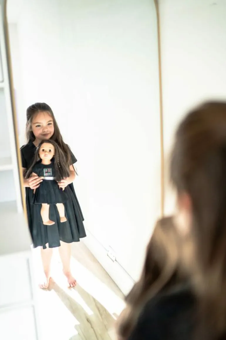 Doll Dress Ups-Little Adventures, LLC Doll Dress Galactic Dark Villain Twirl