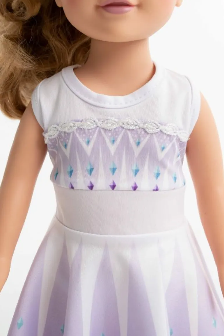 Doll Dress Ups-Little Adventures, LLC Doll Dress Ice Coronation Twirl