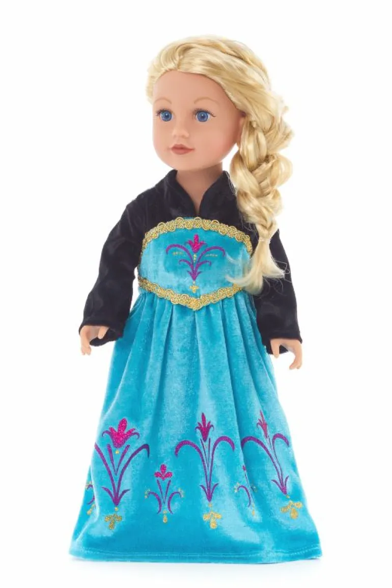 Doll Dress Ups-Little Adventures, LLC Doll Dress Ice Queen Coronation