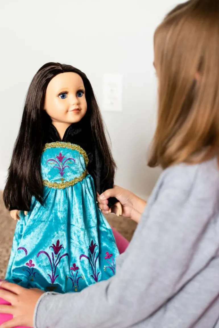 Doll Dress Ups-Little Adventures, LLC Doll Dress Ice Queen Coronation