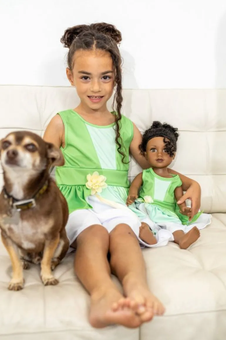 Doll Dress Ups-Little Adventures, LLC Doll Dress Lily Pad Twirl