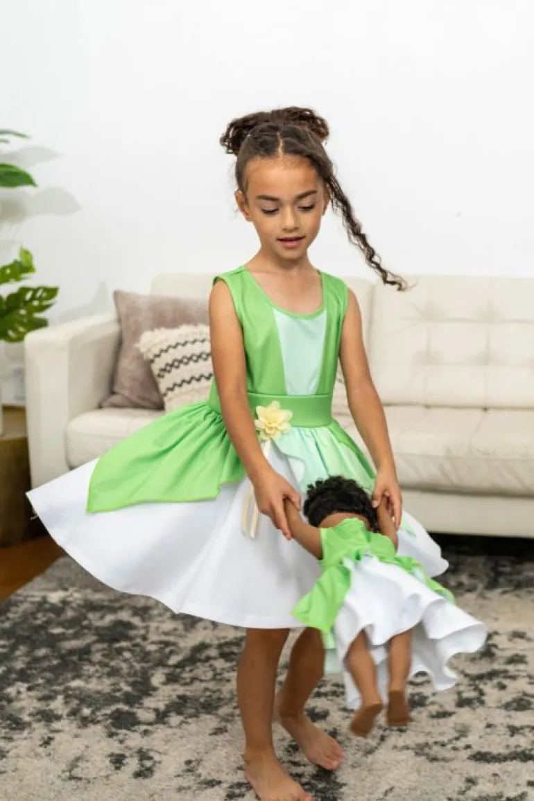 Doll Dress Ups-Little Adventures, LLC Doll Dress Lily Pad Twirl