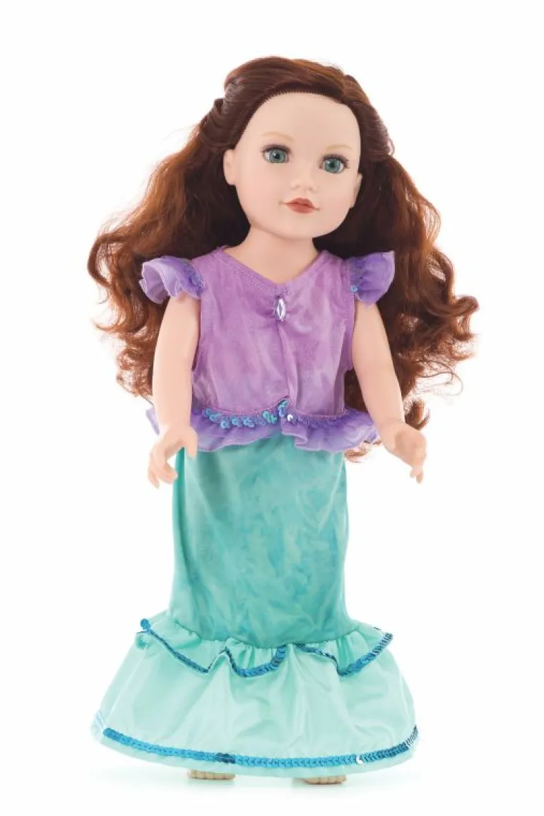 Doll Dress Ups-Little Adventures, LLC Doll Dress Magical Mermaid