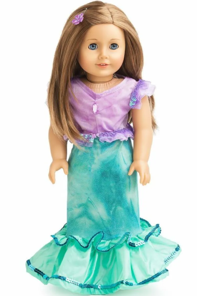 Doll Dress Ups-Little Adventures, LLC Doll Dress Magical Mermaid