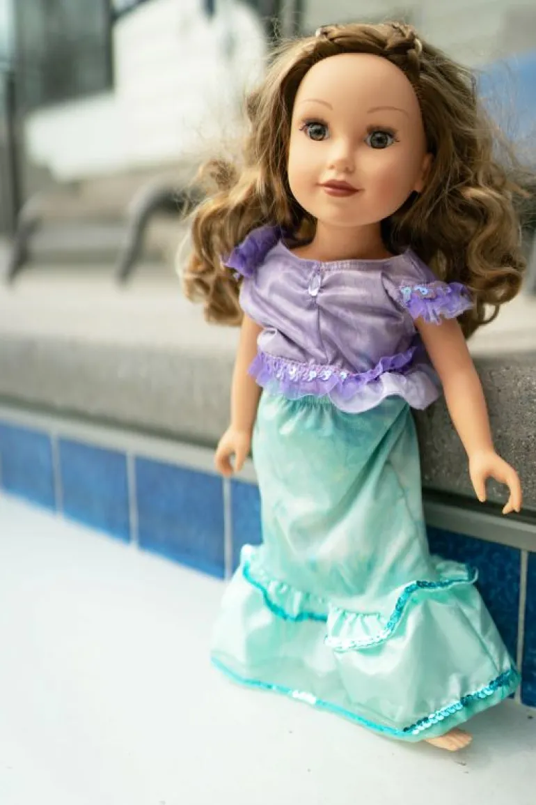 Doll Dress Ups-Little Adventures, LLC Doll Dress Magical Mermaid