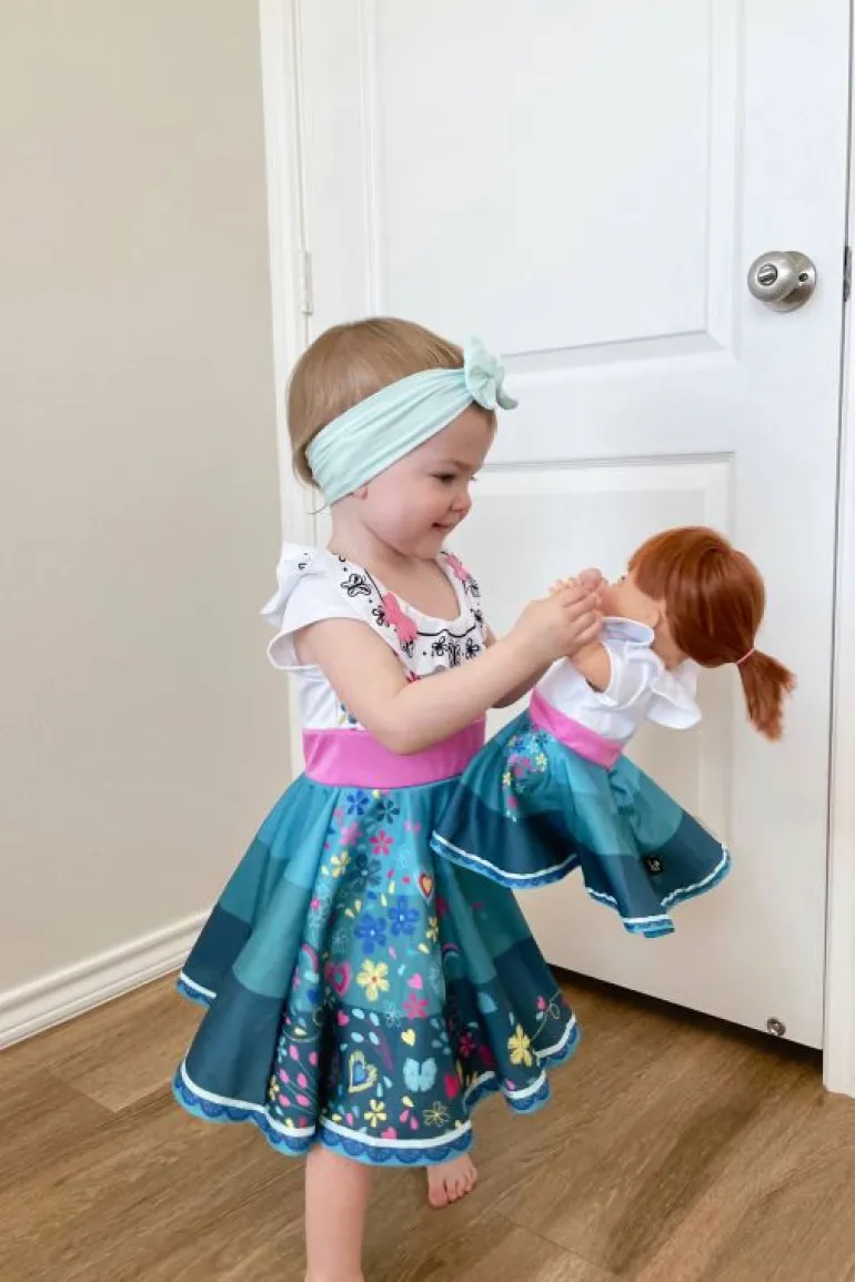Doll Dress Ups-Little Adventures, LLC Doll Dress Miracle Twirl