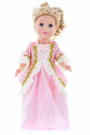 Doll Dress Ups-Little Adventures, LLC Doll Dress Pink Vintage Princess