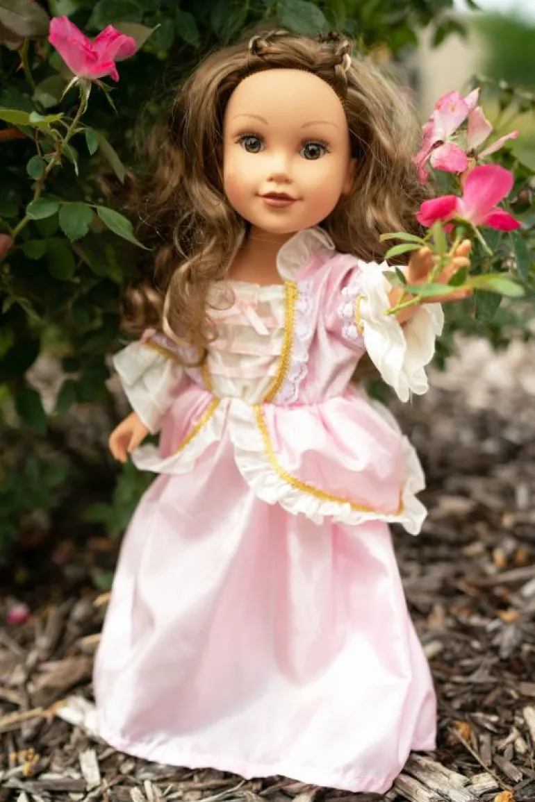 Doll Dress Ups-Little Adventures, LLC Doll Dress Pink Vintage Princess