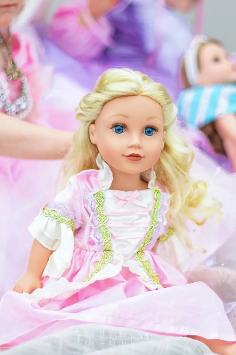 Doll Dress Ups-Little Adventures, LLC Doll Dress Pink Vintage Princess