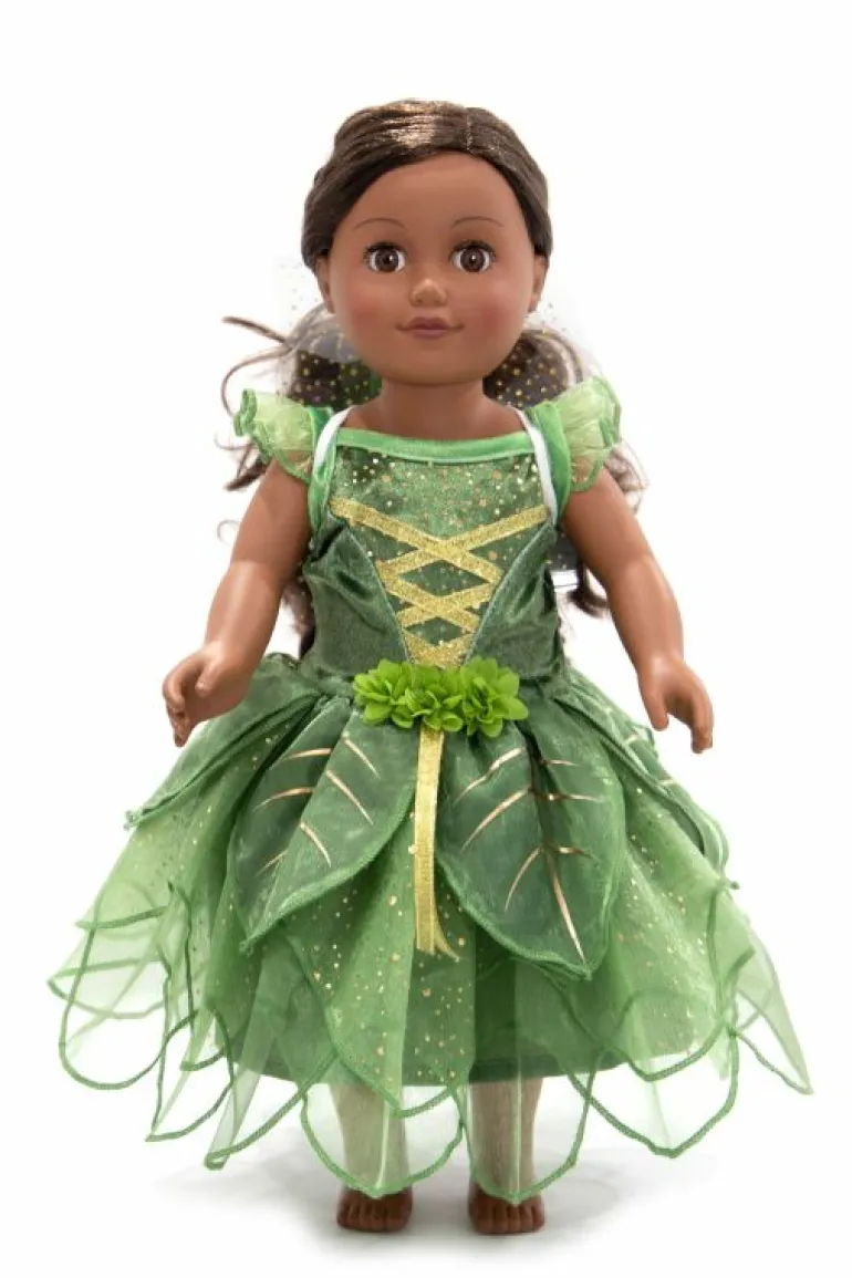Doll Dress Ups-Little Adventures, LLC Doll Dress Pixie Tinkerbell Fairy with Wings