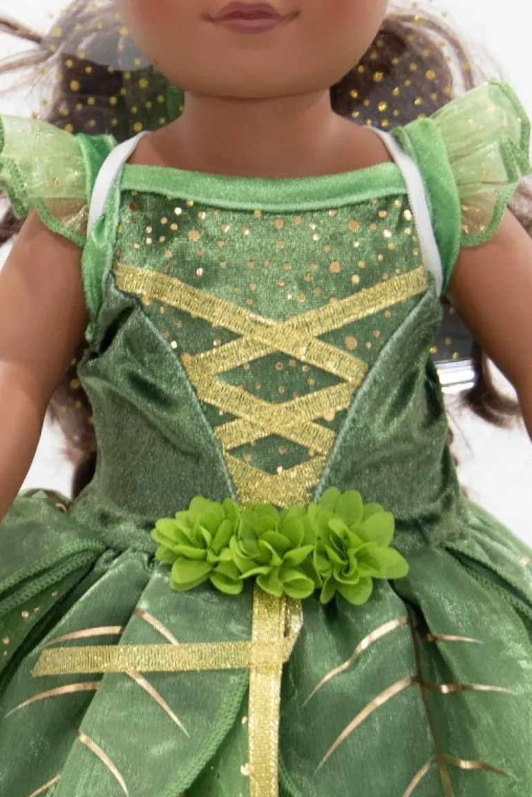 Doll Dress Ups-Little Adventures, LLC Doll Dress Pixie Tinkerbell Fairy with Wings