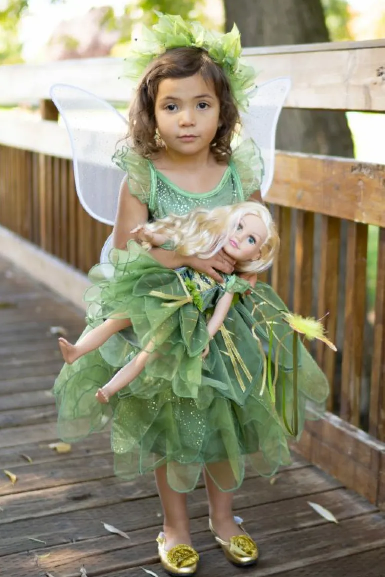 Doll Dress Ups-Little Adventures, LLC Doll Dress Pixie Tinkerbell Fairy with Wings