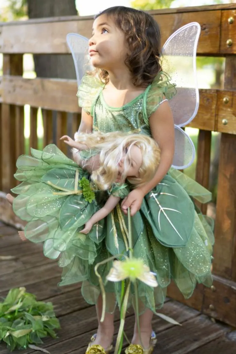 Doll Dress Ups-Little Adventures, LLC Doll Dress Pixie Tinkerbell Fairy with Wings