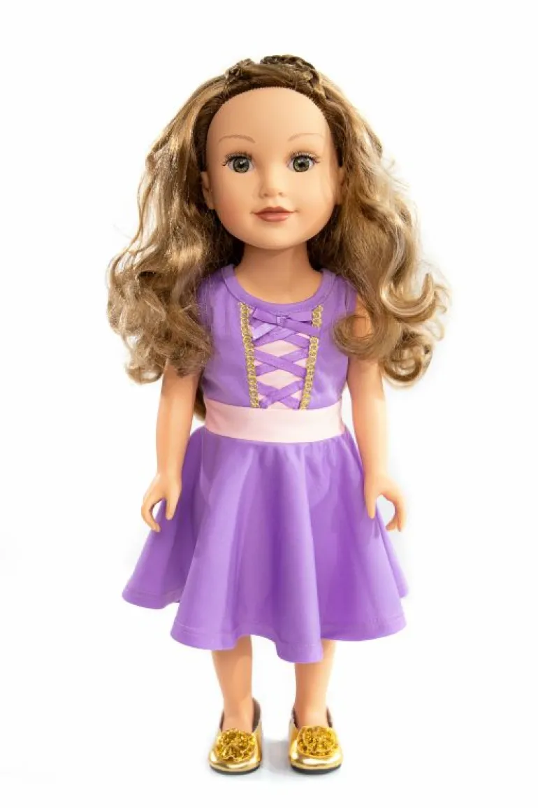 Doll Dress Ups-Little Adventures, LLC Doll Dress Rapunzel Twirl