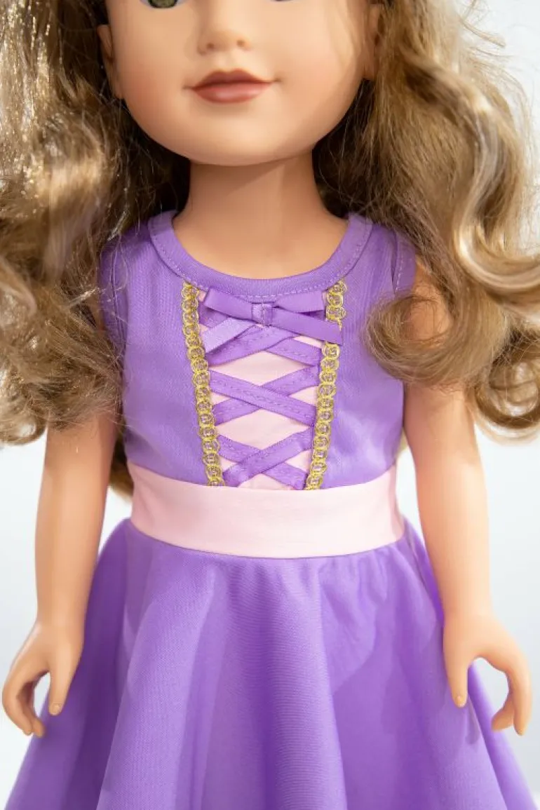 Doll Dress Ups-Little Adventures, LLC Doll Dress Rapunzel Twirl