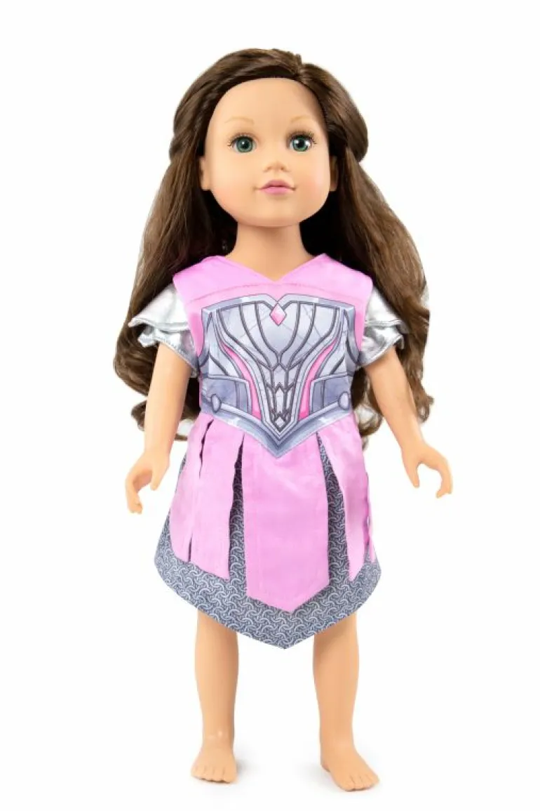 Doll Dress Ups | Little Hero Designed Dress Ups-Little Adventures, LLC Doll Dress Warrior Princess Zoie