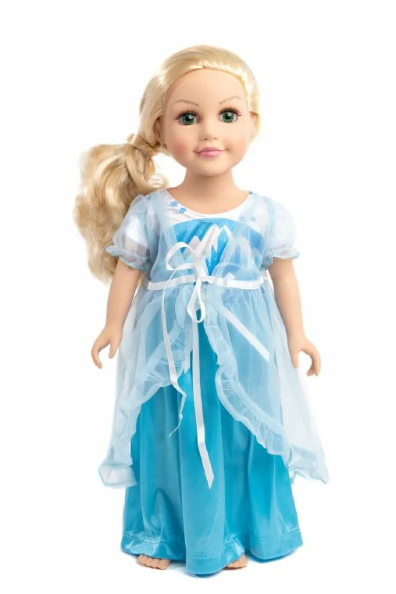 Doll Dress Ups-Little Adventures, LLC Doll Nightgown Ice Princess with Blue Robe