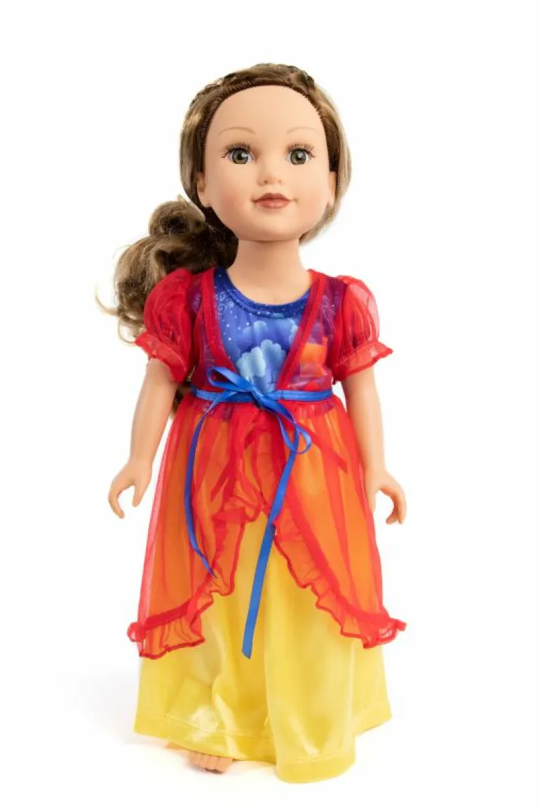 Doll Dress Ups-Little Adventures, LLC Doll Nightgown Snow White with Red Robe