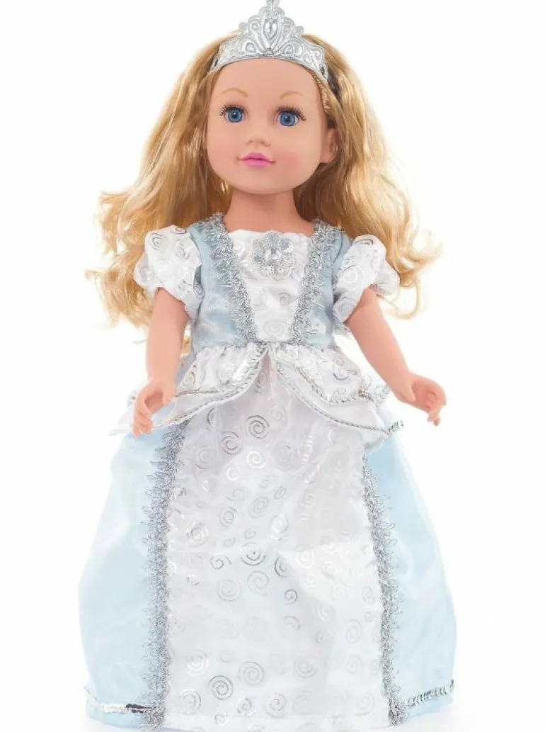Doll Dress Ups-Little Adventures, LLC Doll Shoes and Tiara Silver