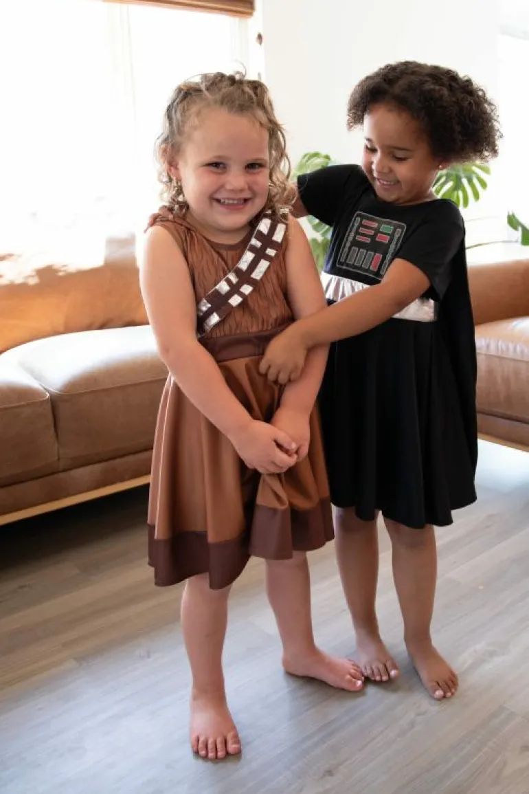 Galactic | Twirl Dresses-Little Adventures, LLC Galactic Fuzzball Twirl Dress