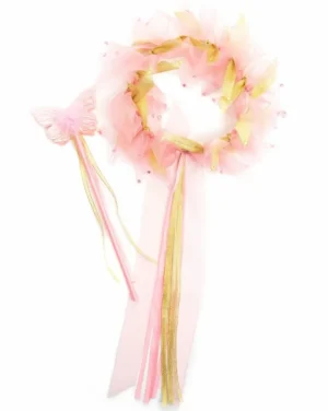 Accessories-Little Adventures, LLC Gold Fairy Halo & Wand