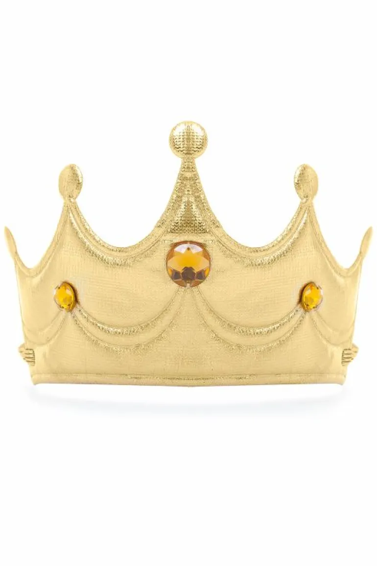 Accessories-Little Adventures, LLC Gold Princess Soft Crown
