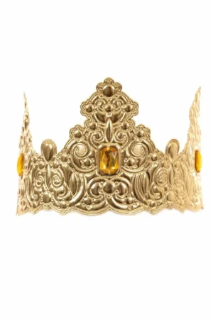 Accessories-Little Adventures, LLC Gold Queen Full Crown