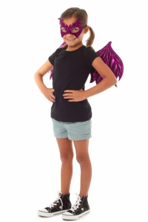 Accessories | Knights & Dragons-Little Adventures, LLC Magenta Dragon Wings & Mask Set