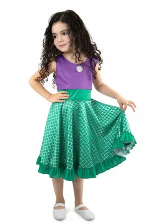 Twirl Dresses-Little Adventures, LLC Mermaid Twirl Dress