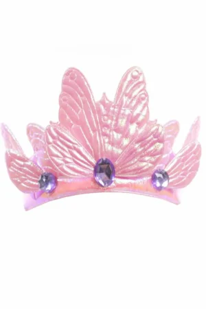 Accessories-Little Adventures, LLC Pink Butterfly Soft Crown