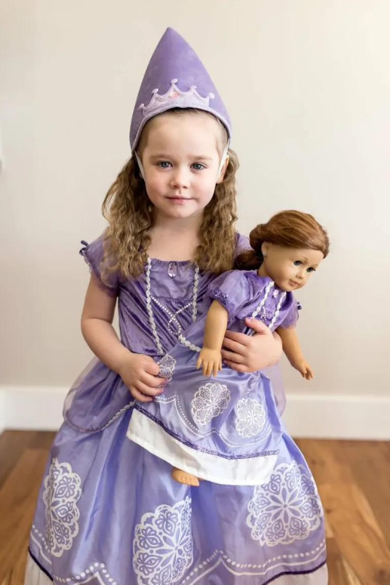 Traditional Dress Ups-Little Adventures, LLC Purple Amulet Princess