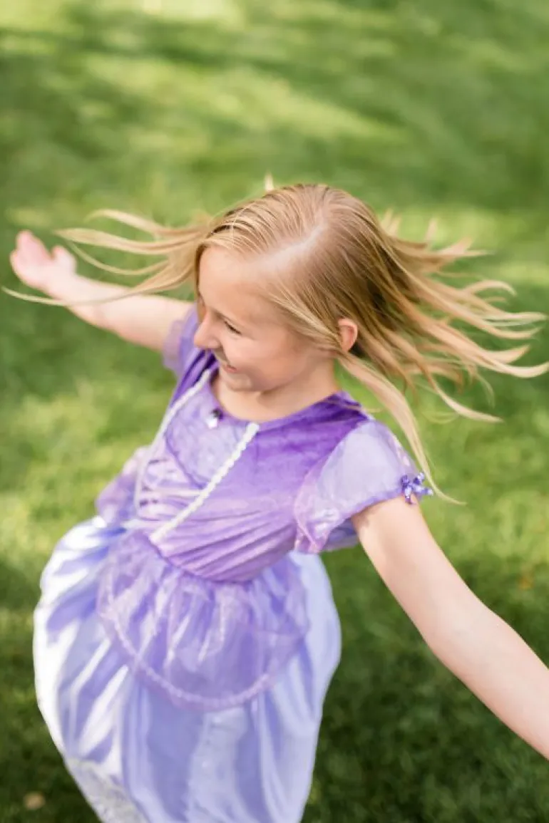 Traditional Dress Ups-Little Adventures, LLC Purple Amulet Princess