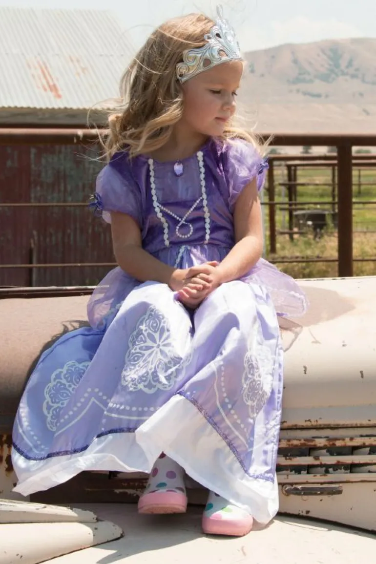 Traditional Dress Ups-Little Adventures, LLC Purple Amulet Princess