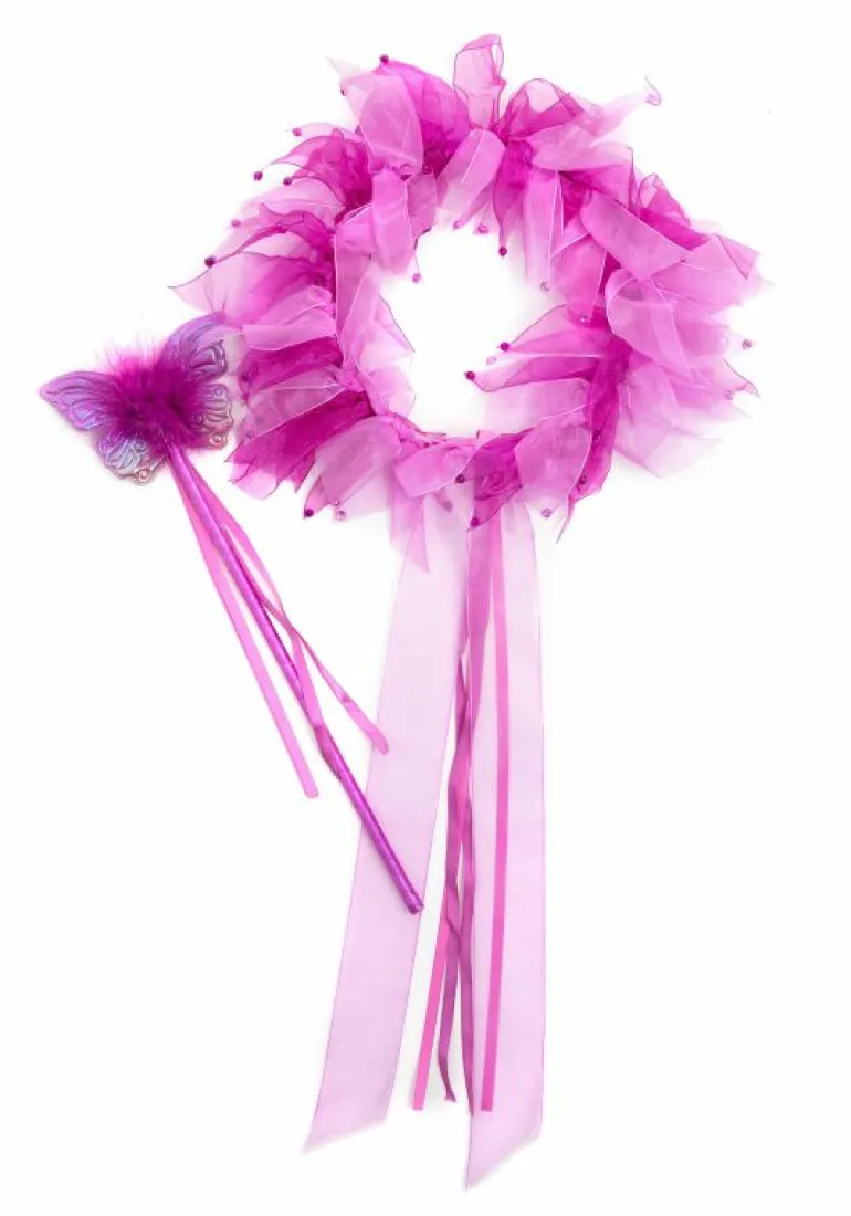 Accessories-Little Adventures, LLC Purple Fairy Halo & Wand